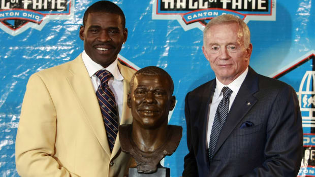 Michael Irvin and Jerry Jones